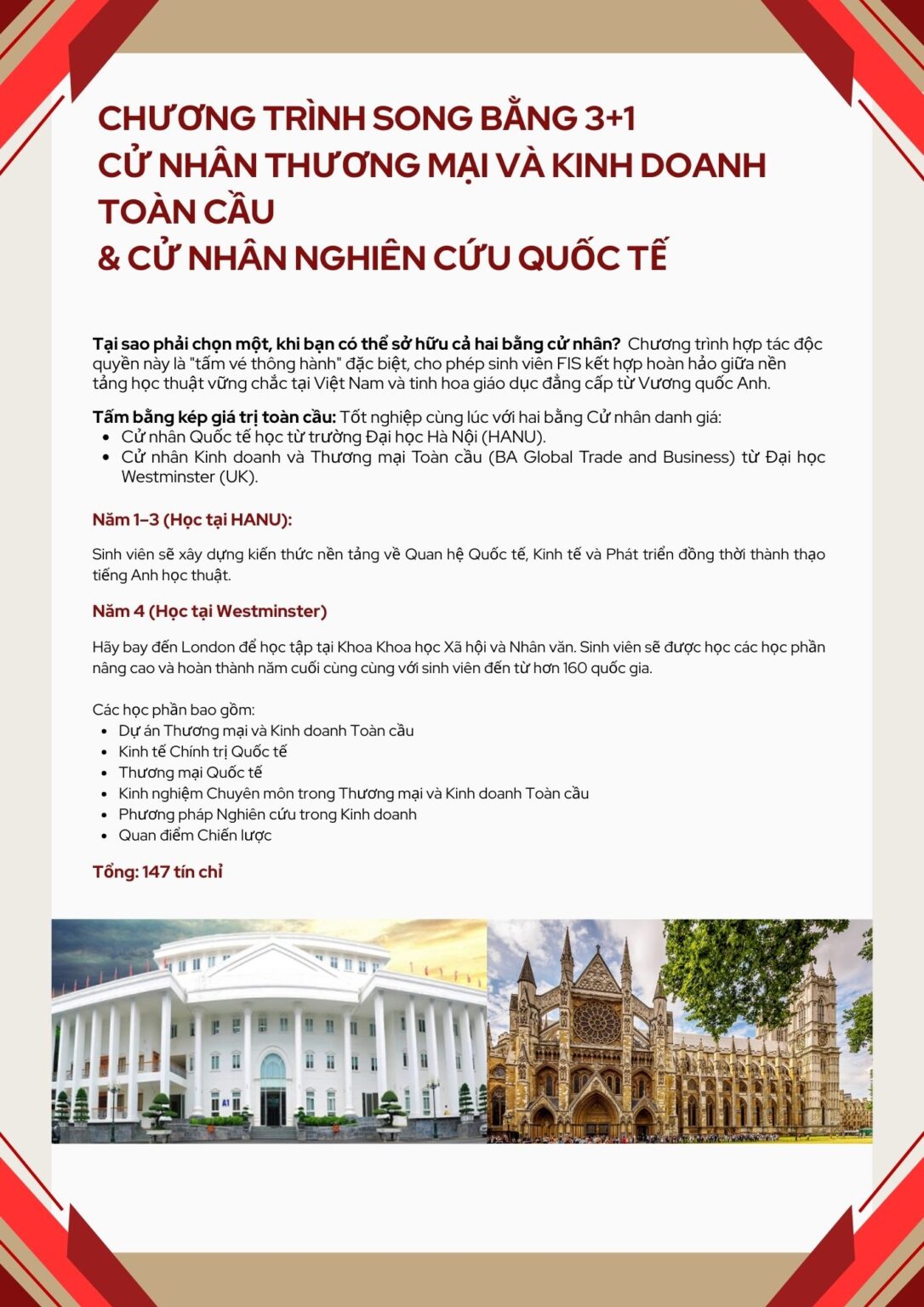 Brochure Chương trình song bằng 3+1
